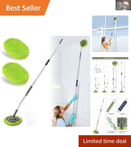 Adjustable wall mop with - adjustable,
