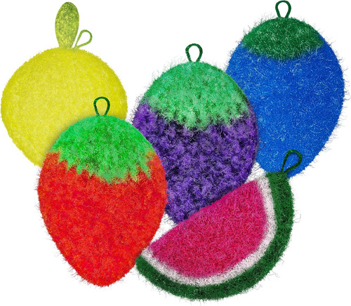 Non scratch dish scrubber - dish, scrubber-long
